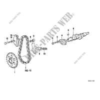Camshaft, camshaft gear, timing chain for BMW R 80 GS from 1990
