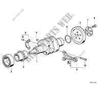 Crankshaft/Connecting rod/Mounting parts for BMW R 80 GS from 1990