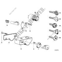 Mounting parts f set of locks for BMW R 75/5 from 1969