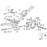 Rear wheel brake for BMW R 80 GS from 1990