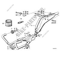Exhaust system for BMW R 80 GS from 1990