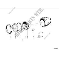Headlight insert for BMW R 75/5 from 1969
