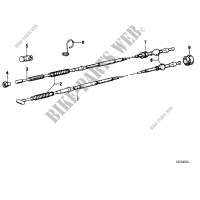 Clutch cable/brake cable assembly for BMW R 75/5 from 1969