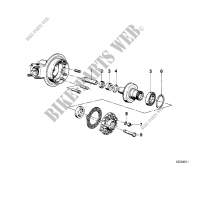 Differential crown wheel inst.parts for BMW R 75/5 from 1969