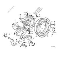 Rear axle drive parts for BMW R 80 GS from 1990