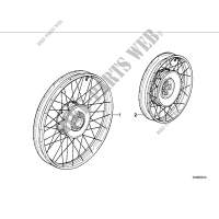 Spoke wheel for BMW R 80 GS from 1990
