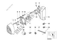 Additional fan and mounting parts for BMW Motorrad R 850 R 94 from 1994