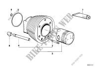 Cylinder for BMW Motorrad R 80, R 80 /7 from 1978