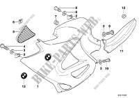 Fairing side section for BMW Motorrad K 1200 RS 97 from 1996