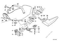 Seat bench for BMW Motorrad K 100 RT from 1984