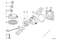 Single parts for oil pump for BMW R 75/5 from 1969