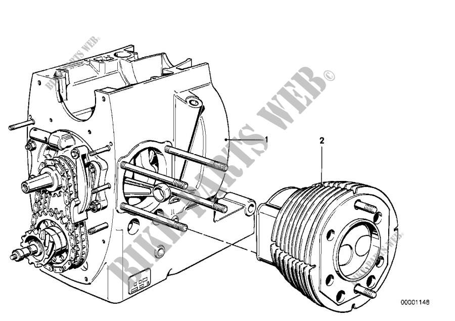 Short Engine for BMW Motorrad R 60/5 from 1969