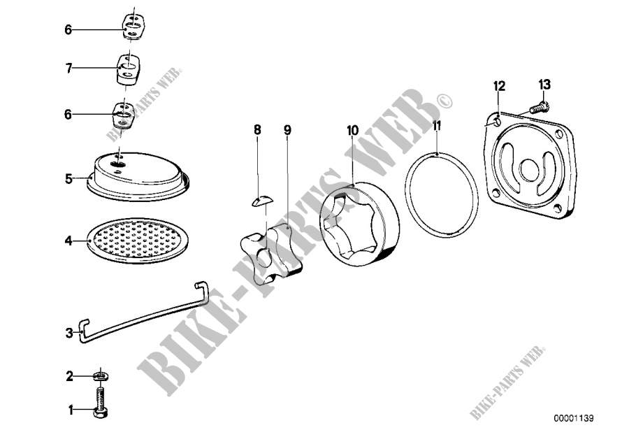 Single parts for oil pump for BMW Motorrad R 90/6 from 1973