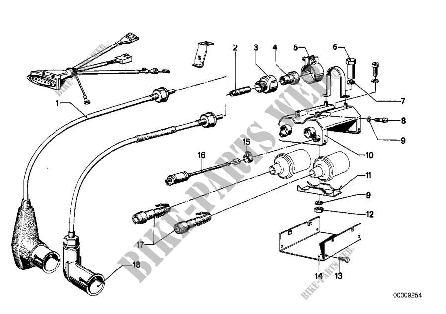 Suppressing socket for BMW Motorrad R 75/5 from 1969