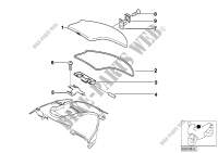 Flap, radio partition, single parts for BMW Motorrad K 1200 LT 04 from 2003