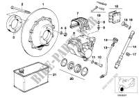 Front wheel brake for BMW R 80 GS from 1990