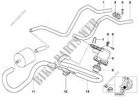 Fuel lines and pressure regulator for BMW Motorrad C1 125 from 1999