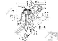 Intake silencer / Filter cartridge for BMW Motorrad R 1150 RT 00 from 2000