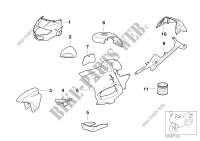 Painted parts 913 Fernblau for BMW Motorrad R 1150 RT 00 from 2000
