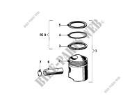 Piston for BMW Motorrad R 69 S from 1960