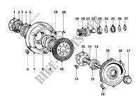 Rear axle drive parts for BMW Motorrad R 24 from 1948