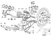 Rear wheel brake / brake disc for BMW Motorrad R 100 RS from 1976