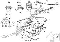 Rear wheel brake,brake master cylinder for BMW Motorrad R 100 S from 1977