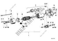 Starter, single parts for BMW Motorrad R 60 /7 from 1976
