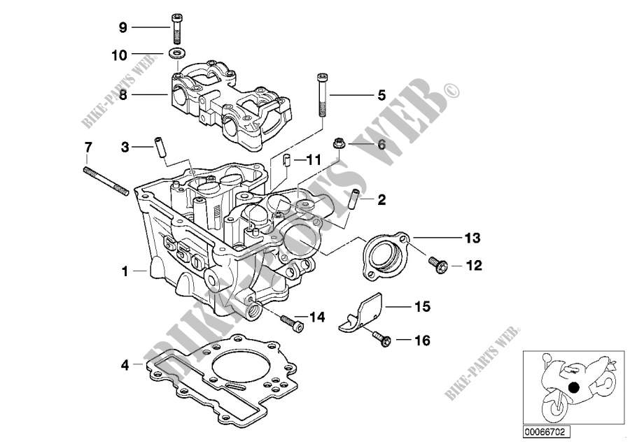 Cylinder head for BMW Motorrad F 650 CS Scarver from 2003