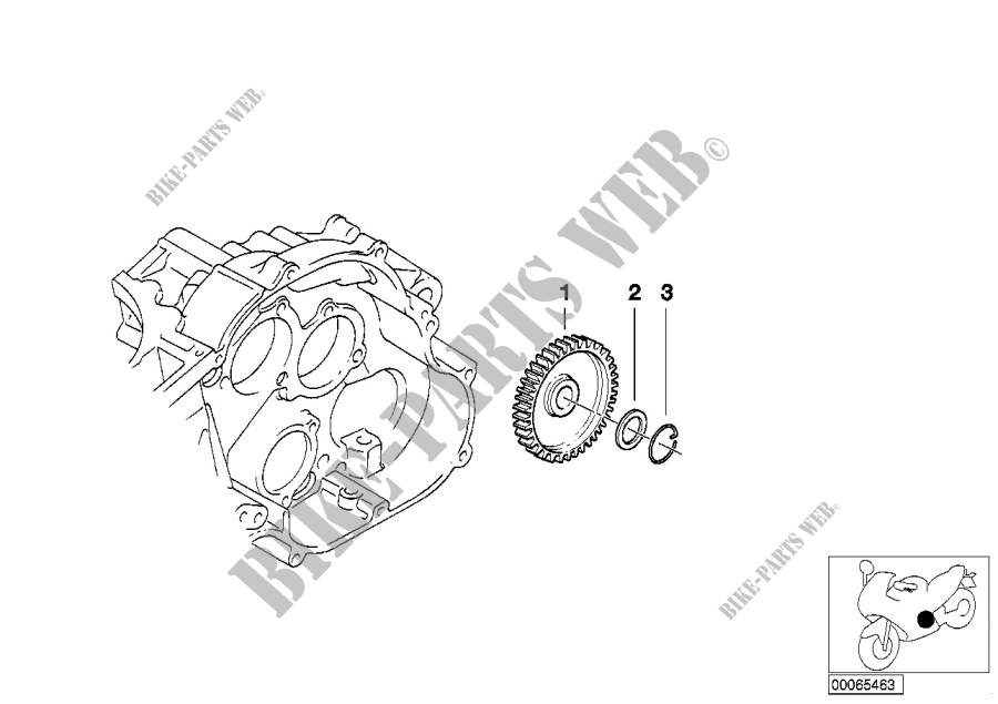 Intermediate wheel, oil pump for BMW Motorrad F 650 CS Scarver from 2000