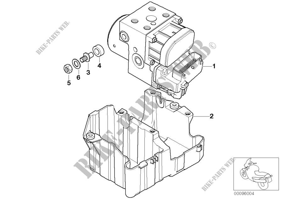 Pressure modulator of anti block system for BMW Motorrad F 650 CS Scarver from 2003