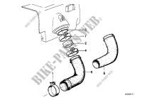 Air cleaner suction funnel for BMW Motorrad R 100 RT from 1980