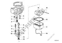 Carburetor float assy/jet for BMW R 80 GS from 1990