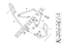 Engine roll bar, authority vehicles for BMW Motorrad R 1200 RT 10 from 2008