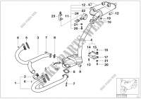 Exhaust system parts with mounting for BMW Motorrad R 1100 S 98 from 1996