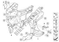 Front panel carrier for BMW Motorrad K 1200 GT from 2004
