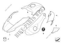Painted parts 751 Alpinweiss 3 for BMW Motorrad R 1200 GS Adventure 06 from 2005