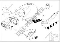 Painted parts 834 citrus for BMW Motorrad R 1150 R Rockster from 2002
