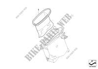 Radio partition insert for BMW Motorrad R 1200 RT 05 from 2003