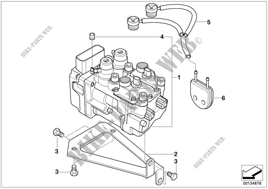 Pressure modulator Integral ABS for BMW Motorrad R 1200 C Independent 03 from 2003