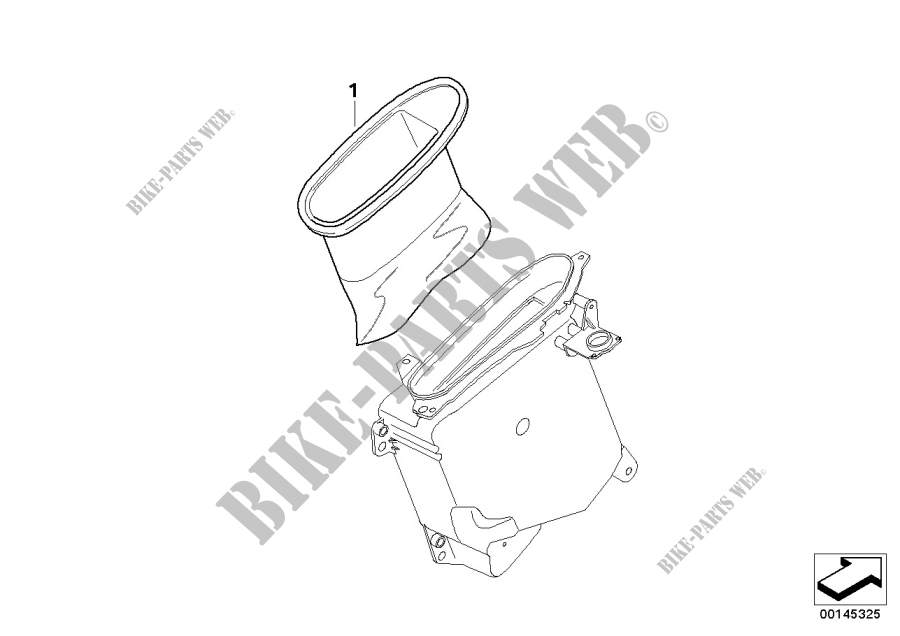 Radio partition insert for BMW Motorrad R 1200 RT 10 from 2008