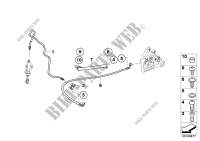 Brake line, rear, without ABS for BMW F 650 GS from 2006