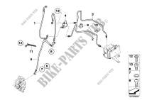 Brake pipe front ABS for BMW F 650 GS from 2006