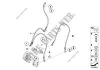 Brake pipe, front, without ABS for BMW Motorrad F 800 GS 08 from 2006