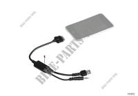 Cable adapter for Apple iPod for BMW Motorrad K 1600 GTL from 2010