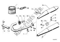 Exhaust system for BMW Motorrad R 75/5 from 1969