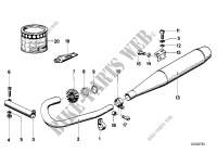 Exhaust system for BMW Motorrad R 80, R 80 /7 from 1980