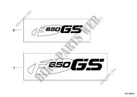Lettering for BMW F 650 GS from 2006