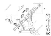 Set, timing chain/coolant pump shaft for BMW Motorrad G 450 X from 2007