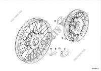 Spoke wheel for BMW Motorrad R 1150 GS Adventure 01 from 2001